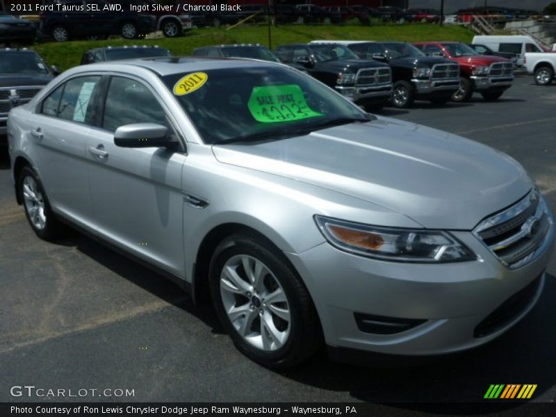 Ingot Silver / Charcoal Black 2011 Ford Taurus SEL AWD