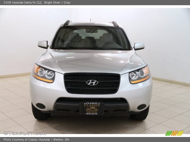 Bright Silver / Gray 2008 Hyundai Santa Fe GLS