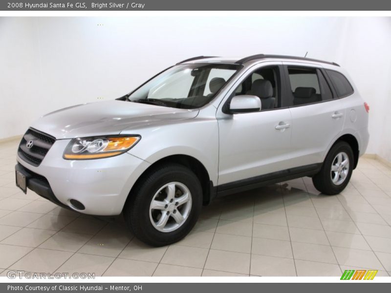 Bright Silver / Gray 2008 Hyundai Santa Fe GLS