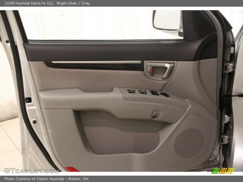 Bright Silver / Gray 2008 Hyundai Santa Fe GLS