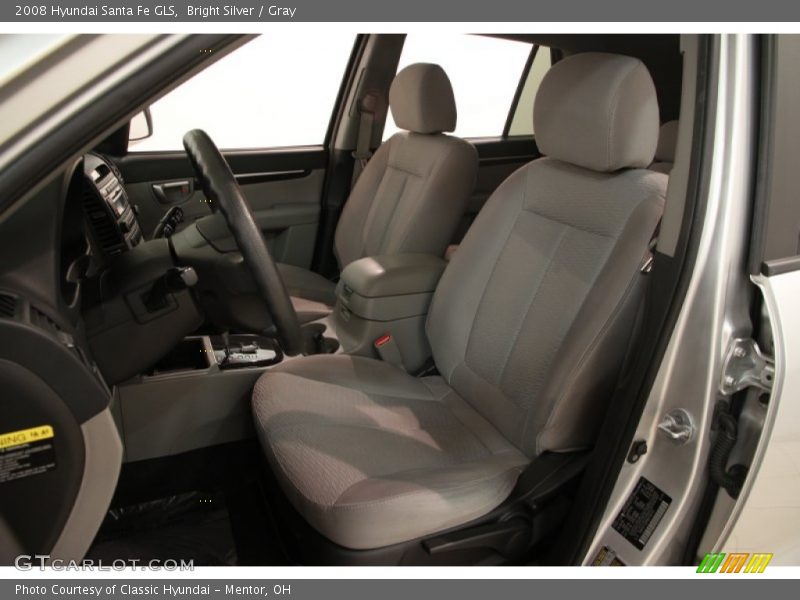 Bright Silver / Gray 2008 Hyundai Santa Fe GLS