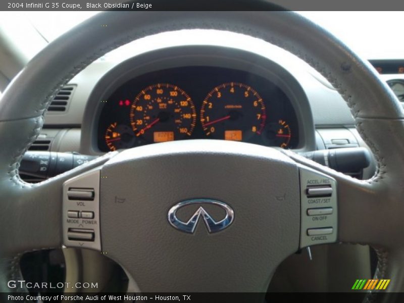 Black Obsidian / Beige 2004 Infiniti G 35 Coupe