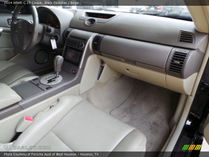 Black Obsidian / Beige 2004 Infiniti G 35 Coupe