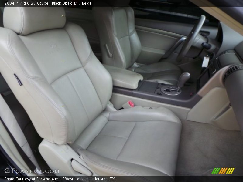 Black Obsidian / Beige 2004 Infiniti G 35 Coupe