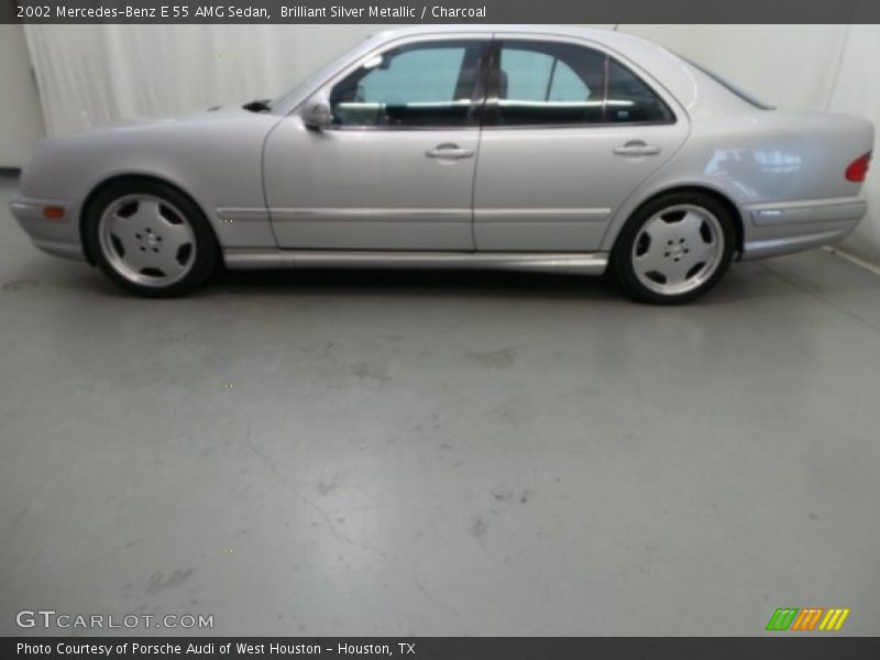 Brilliant Silver Metallic / Charcoal 2002 Mercedes-Benz E 55 AMG Sedan