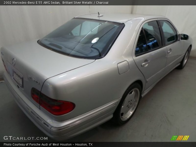 Brilliant Silver Metallic / Charcoal 2002 Mercedes-Benz E 55 AMG Sedan