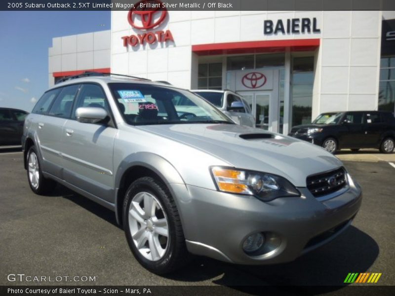 Brilliant Silver Metallic / Off Black 2005 Subaru Outback 2.5XT Limited Wagon
