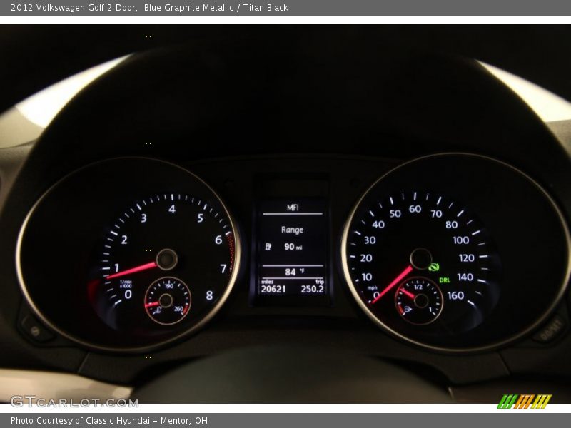 Blue Graphite Metallic / Titan Black 2012 Volkswagen Golf 2 Door