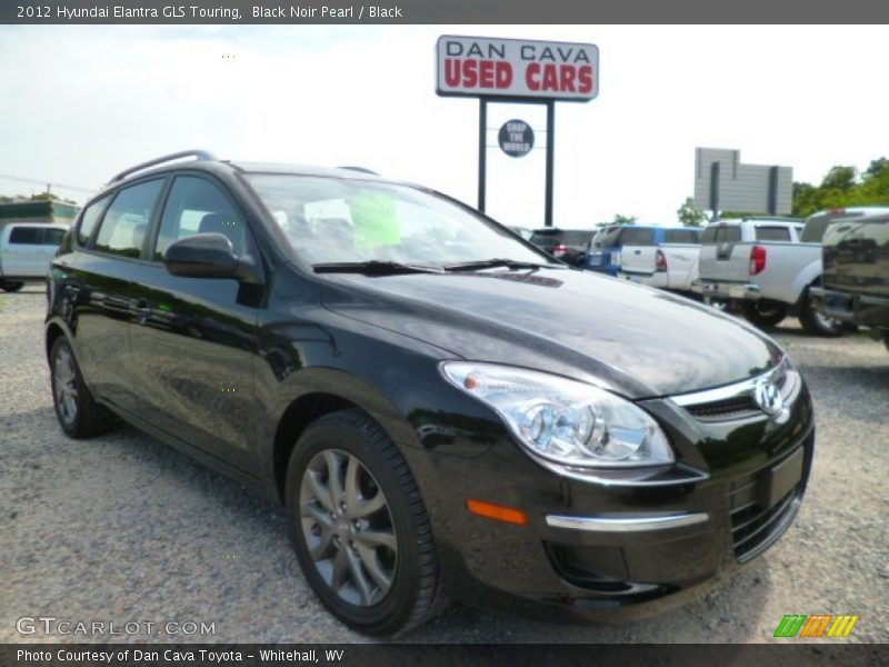 Black Noir Pearl / Black 2012 Hyundai Elantra GLS Touring