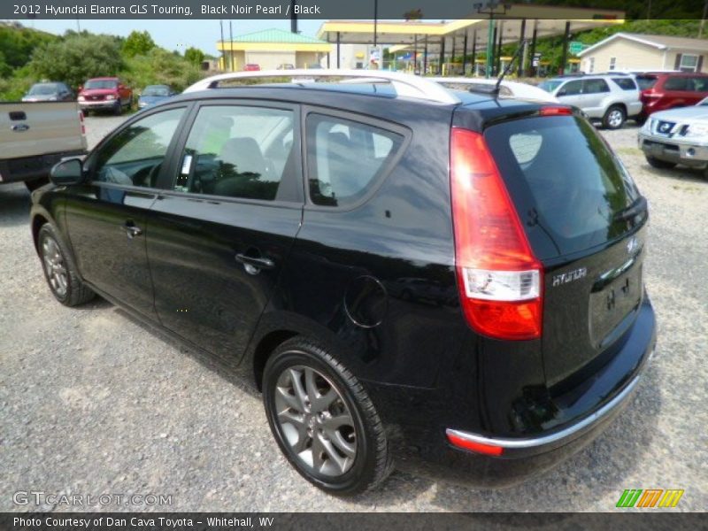 Black Noir Pearl / Black 2012 Hyundai Elantra GLS Touring