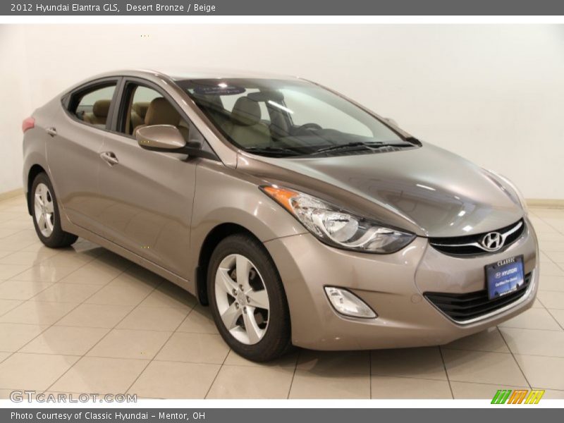 Desert Bronze / Beige 2012 Hyundai Elantra GLS