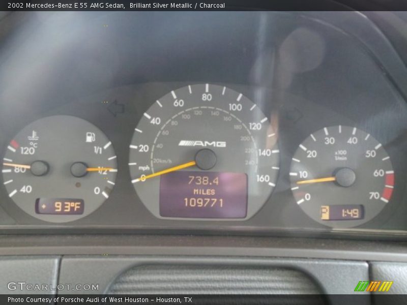  2002 E 55 AMG Sedan 55 AMG Sedan Gauges
