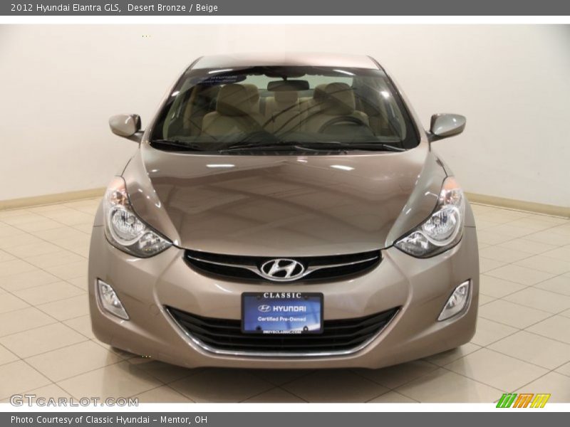 Desert Bronze / Beige 2012 Hyundai Elantra GLS