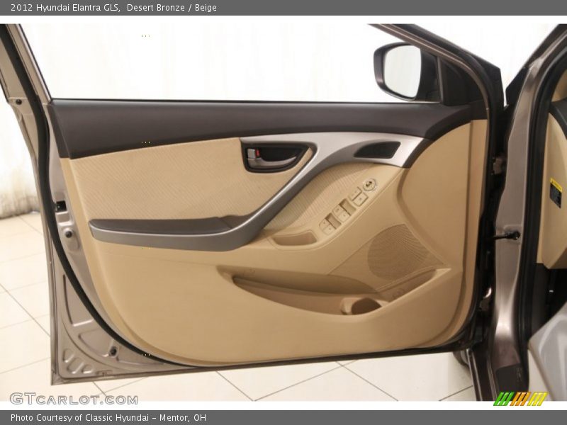 Desert Bronze / Beige 2012 Hyundai Elantra GLS