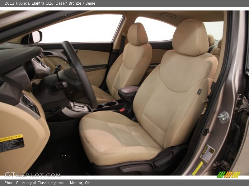 Desert Bronze / Beige 2012 Hyundai Elantra GLS