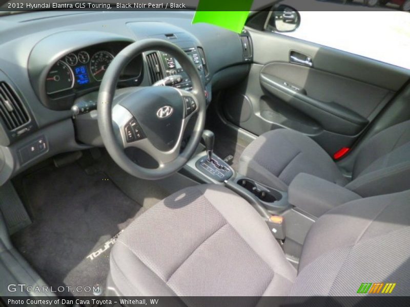 Black Noir Pearl / Black 2012 Hyundai Elantra GLS Touring