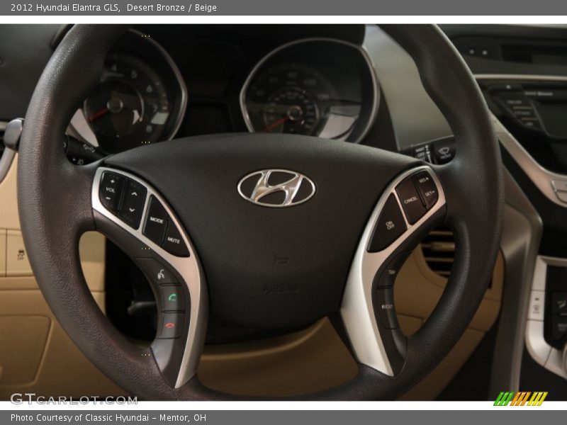 Desert Bronze / Beige 2012 Hyundai Elantra GLS