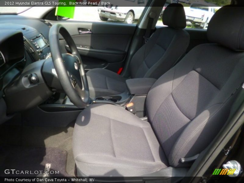 Black Noir Pearl / Black 2012 Hyundai Elantra GLS Touring