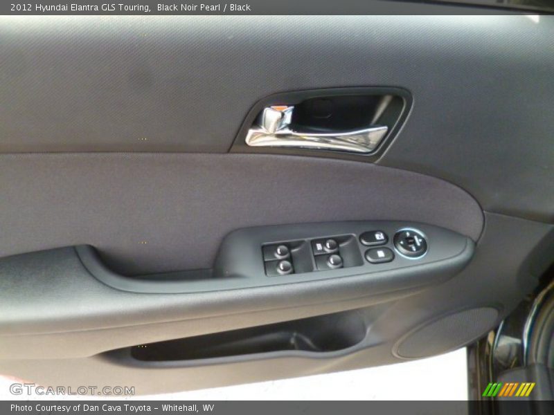 Black Noir Pearl / Black 2012 Hyundai Elantra GLS Touring