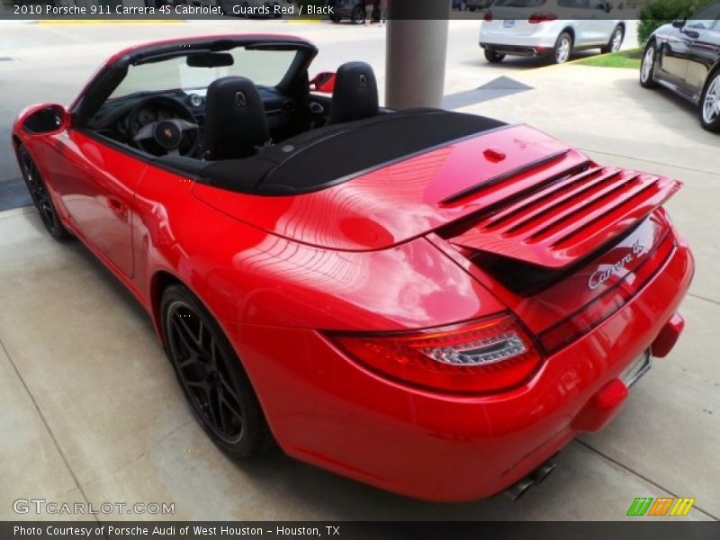 Guards Red / Black 2010 Porsche 911 Carrera 4S Cabriolet