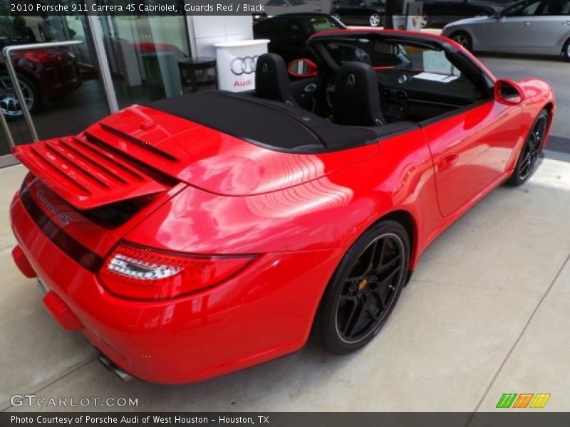 Guards Red / Black 2010 Porsche 911 Carrera 4S Cabriolet