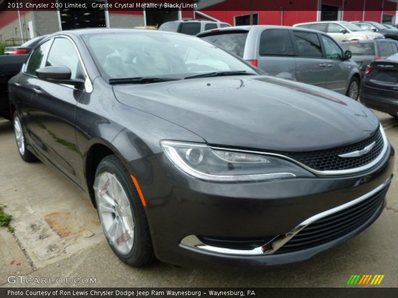 Granite Crystal Metallic / Black/Linen 2015 Chrysler 200 Limited