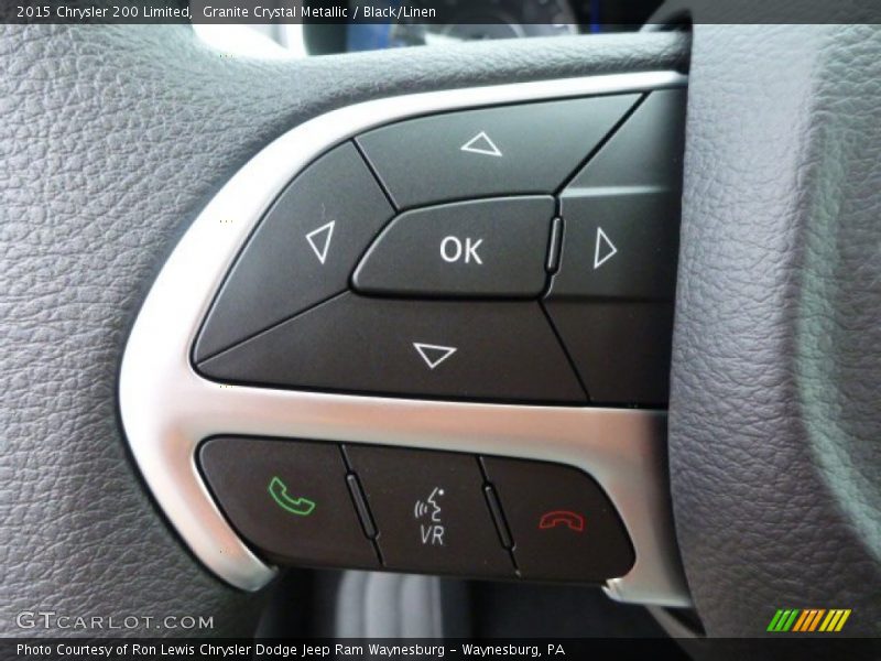 Granite Crystal Metallic / Black/Linen 2015 Chrysler 200 Limited