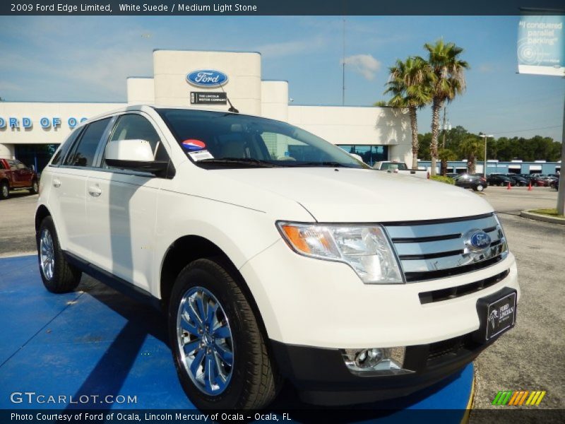 White Suede / Medium Light Stone 2009 Ford Edge Limited