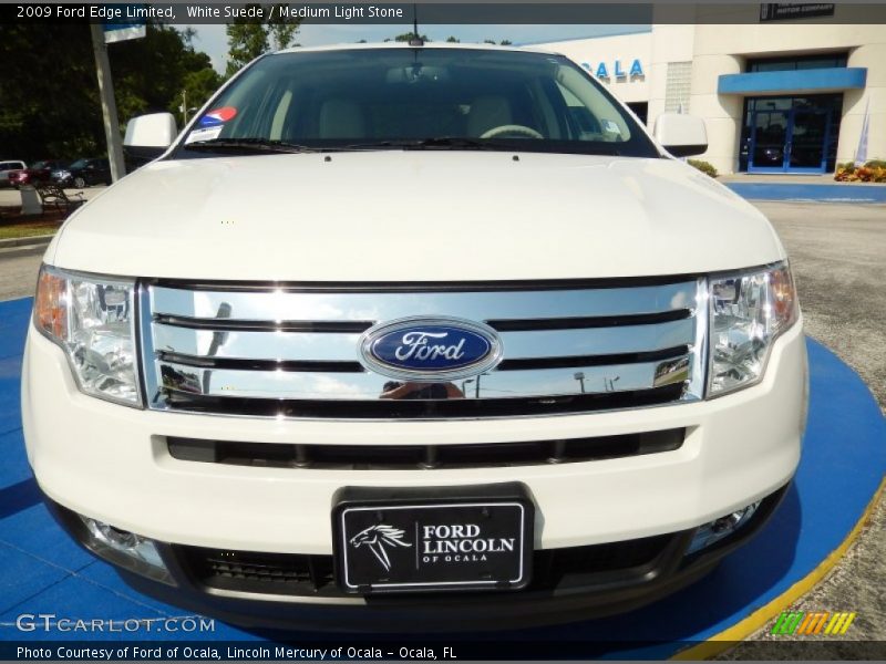 White Suede / Medium Light Stone 2009 Ford Edge Limited