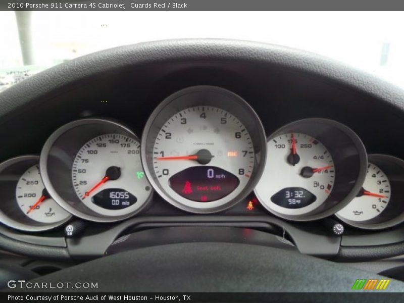 Guards Red / Black 2010 Porsche 911 Carrera 4S Cabriolet