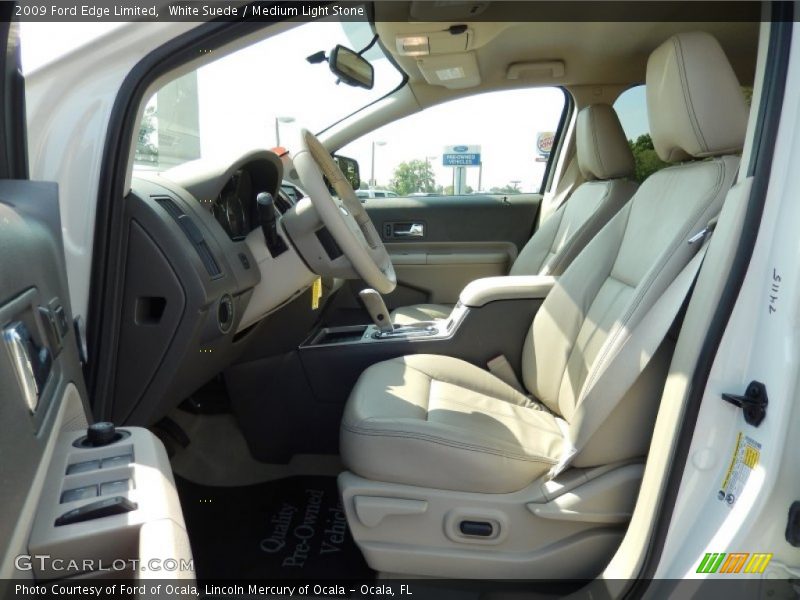 White Suede / Medium Light Stone 2009 Ford Edge Limited