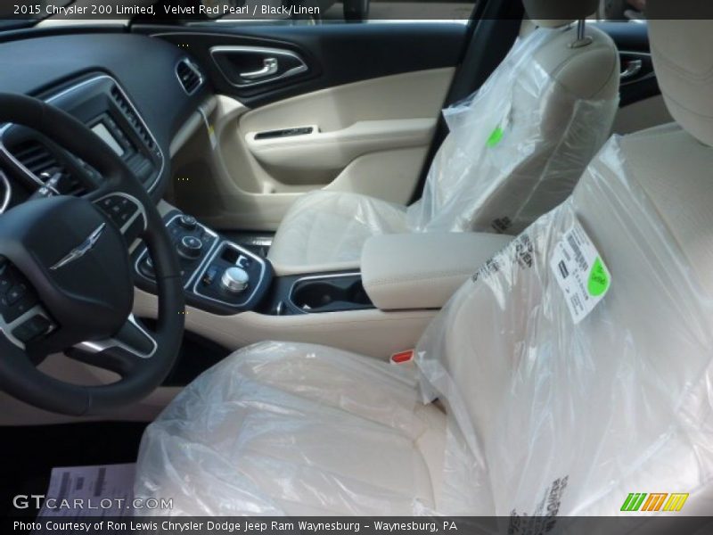 Velvet Red Pearl / Black/Linen 2015 Chrysler 200 Limited