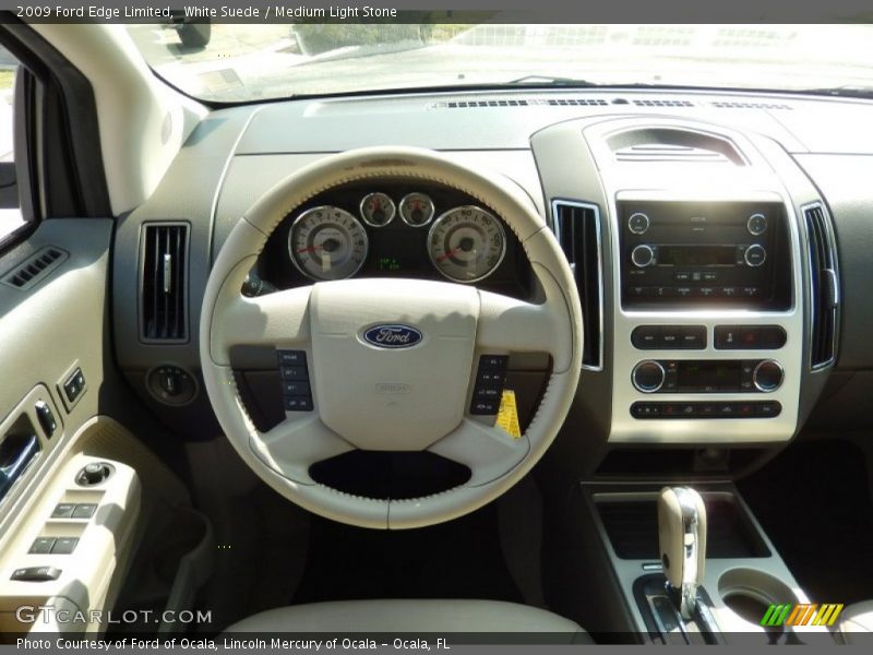 White Suede / Medium Light Stone 2009 Ford Edge Limited