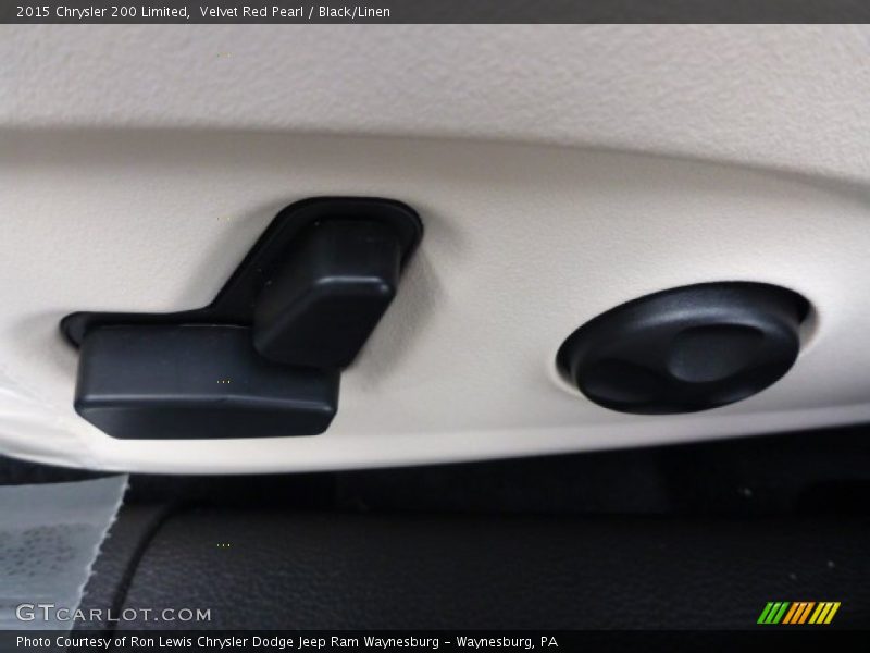Velvet Red Pearl / Black/Linen 2015 Chrysler 200 Limited