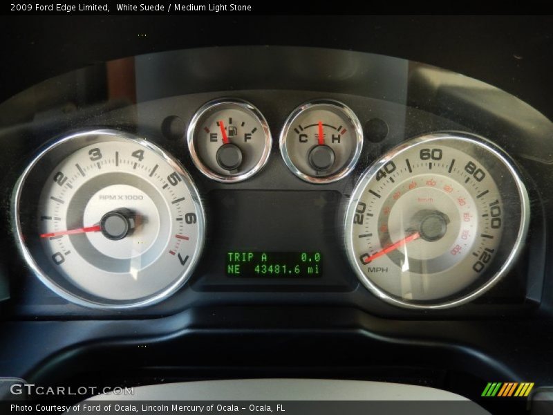 White Suede / Medium Light Stone 2009 Ford Edge Limited