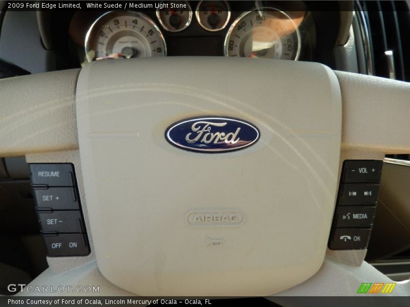 White Suede / Medium Light Stone 2009 Ford Edge Limited