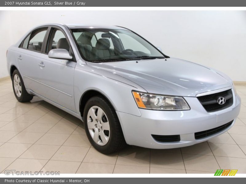 Silver Blue / Gray 2007 Hyundai Sonata GLS