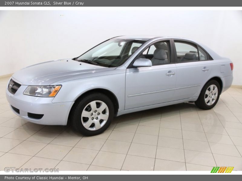 Silver Blue / Gray 2007 Hyundai Sonata GLS