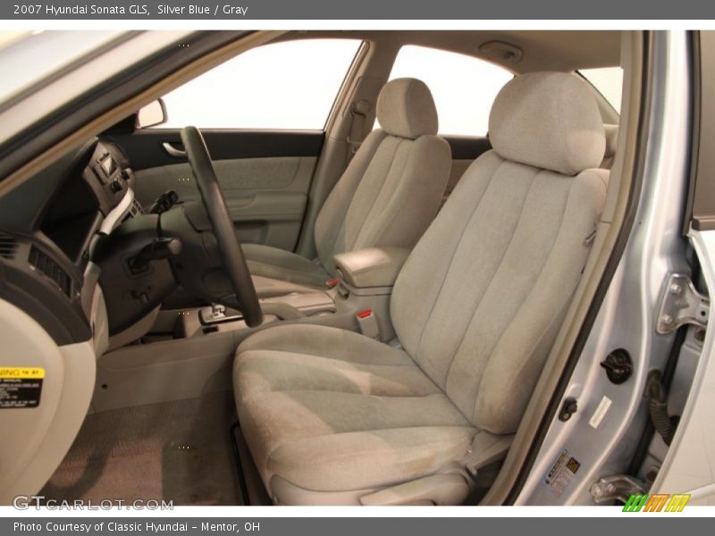 Silver Blue / Gray 2007 Hyundai Sonata GLS