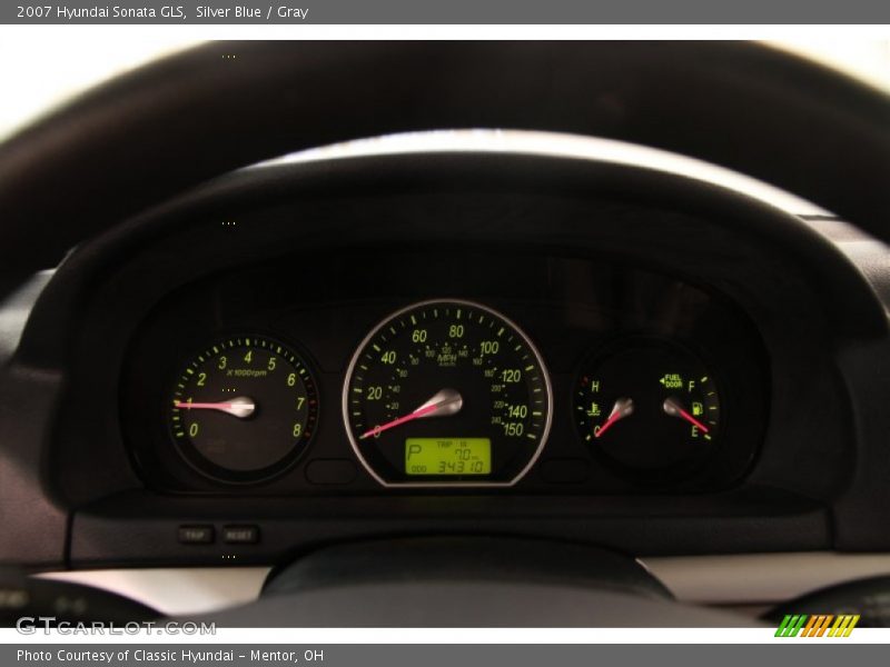 Silver Blue / Gray 2007 Hyundai Sonata GLS