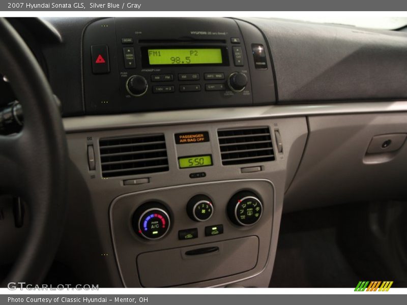 Silver Blue / Gray 2007 Hyundai Sonata GLS
