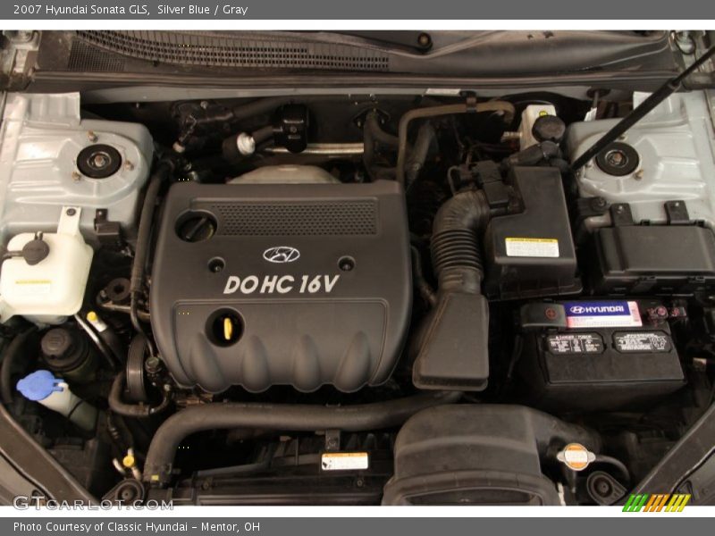 Silver Blue / Gray 2007 Hyundai Sonata GLS