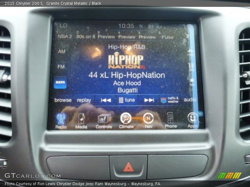 Granite Crystal Metallic / Black 2015 Chrysler 200 S