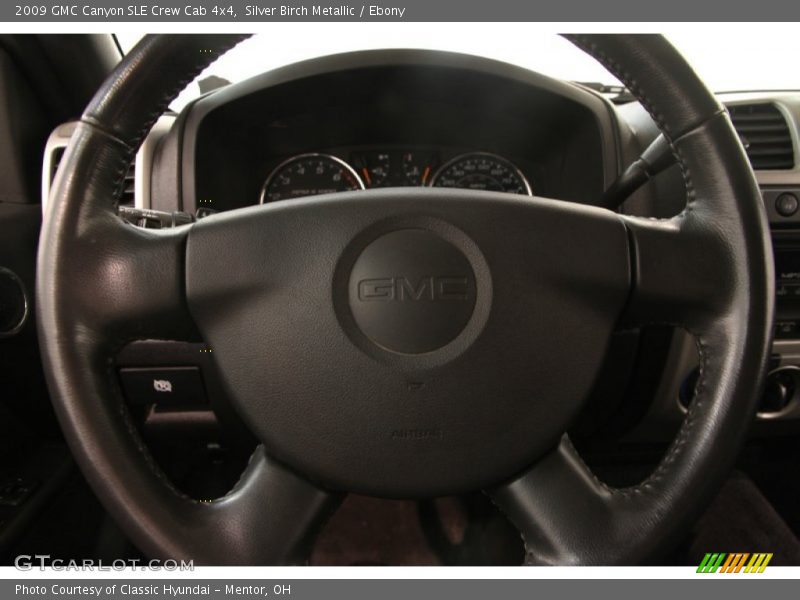 Silver Birch Metallic / Ebony 2009 GMC Canyon SLE Crew Cab 4x4