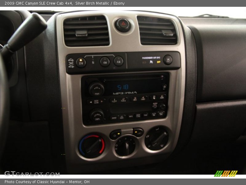 Silver Birch Metallic / Ebony 2009 GMC Canyon SLE Crew Cab 4x4