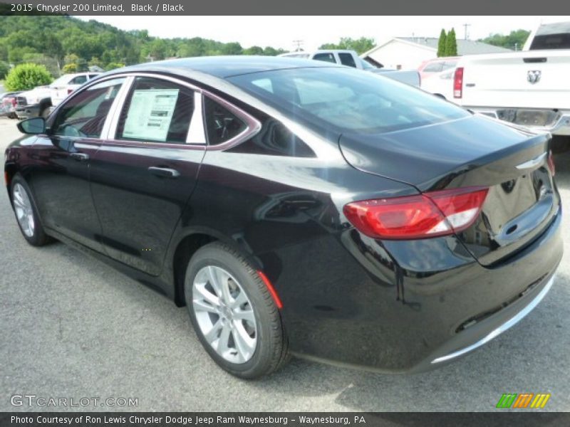Black / Black 2015 Chrysler 200 Limited