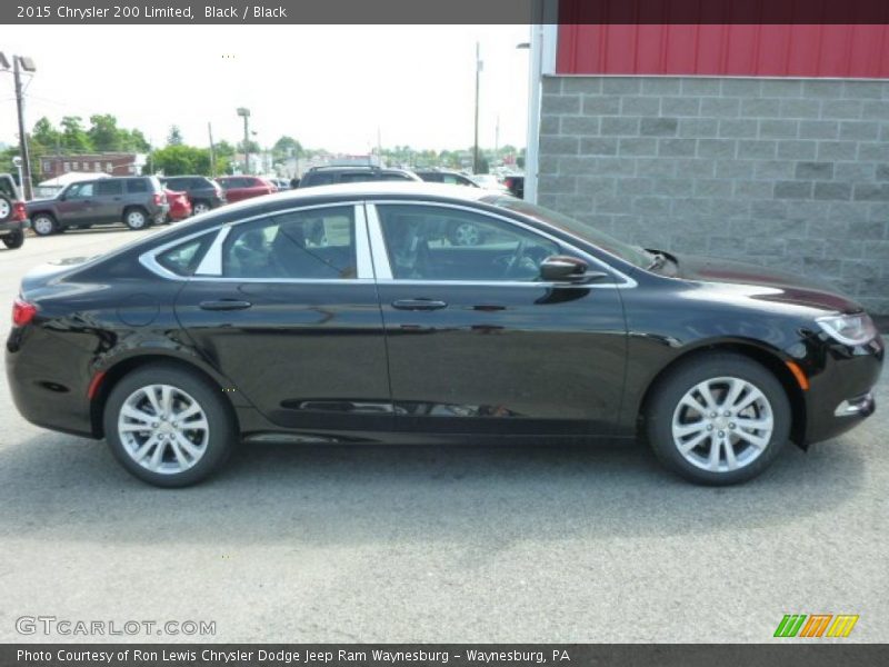 Black / Black 2015 Chrysler 200 Limited