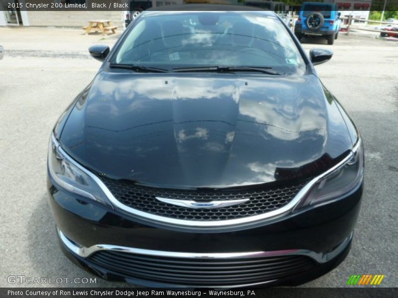 Black / Black 2015 Chrysler 200 Limited