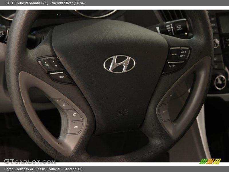 Radiant Silver / Gray 2011 Hyundai Sonata GLS