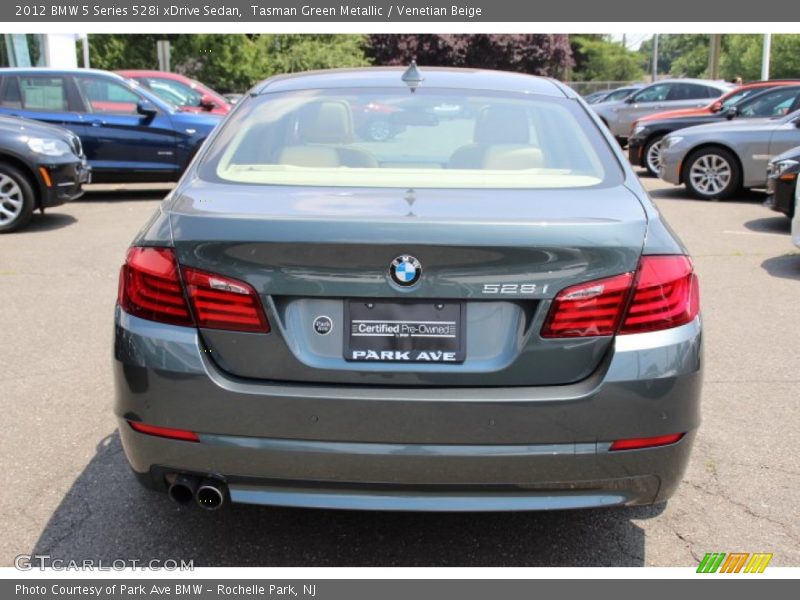 Tasman Green Metallic / Venetian Beige 2012 BMW 5 Series 528i xDrive Sedan